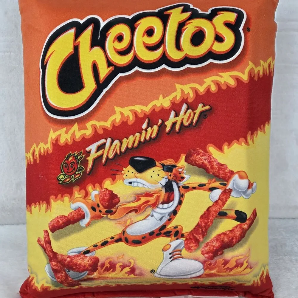 Lot of 2 Snuggie‎ Flamin' Hot Cheetos 2-in-1 Pillow and Snack Tray NWOT